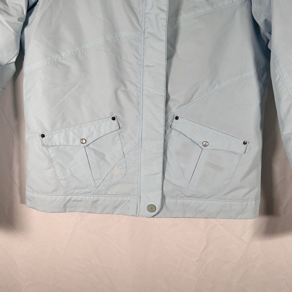 Columbia Coat Women's Small Light Blue Full Zip Winter Jacket - Picture 3 of 9